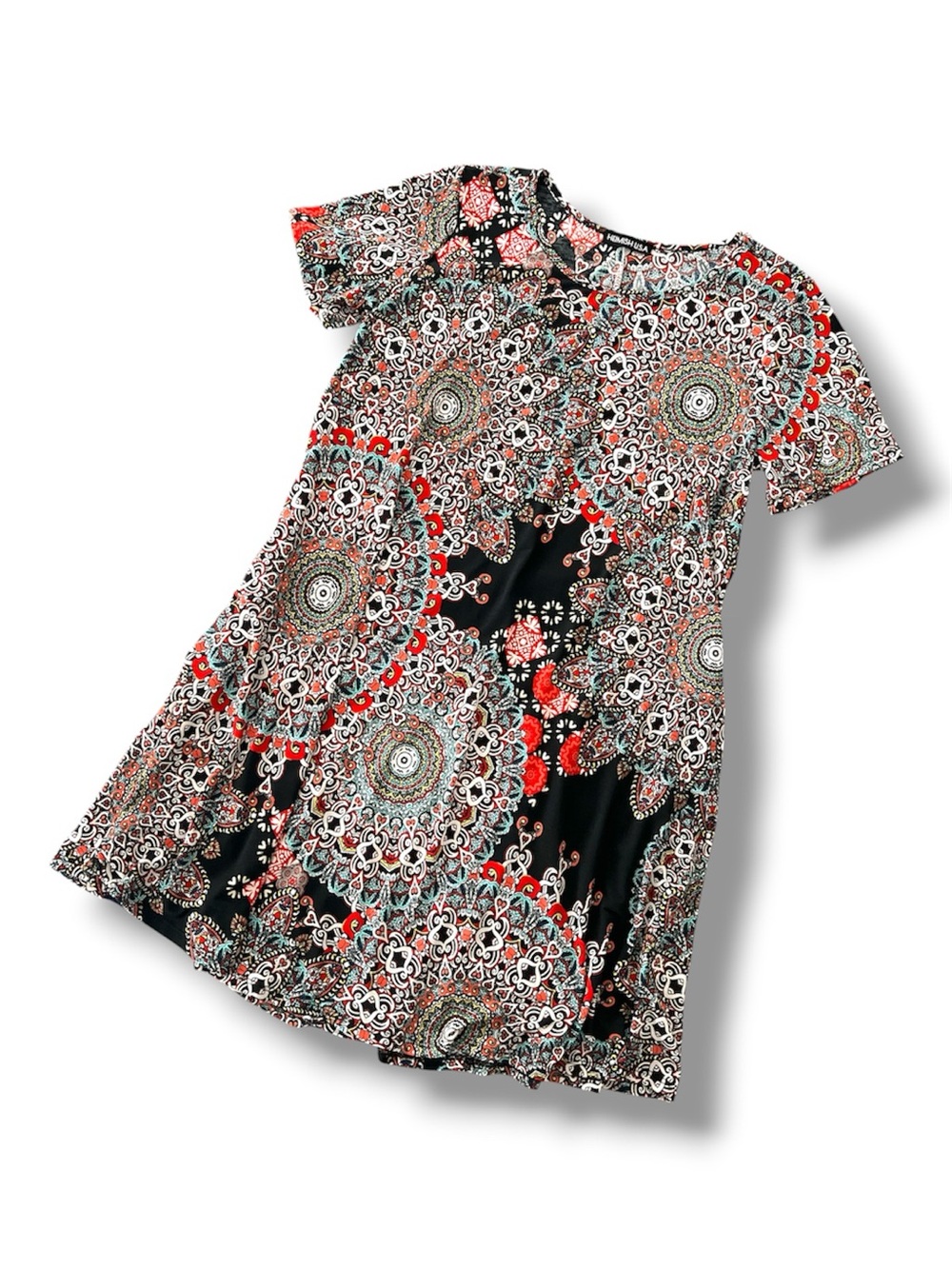 Heimish • Made in the USA • Bohemian Print • Black Background • Side Pockets